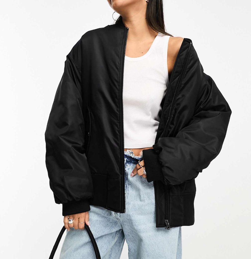 Giacche: Oversized Black Bomber Jacket, Like New! – Usato da Glattpark(Opfikon) venduto da der_dh8z 1