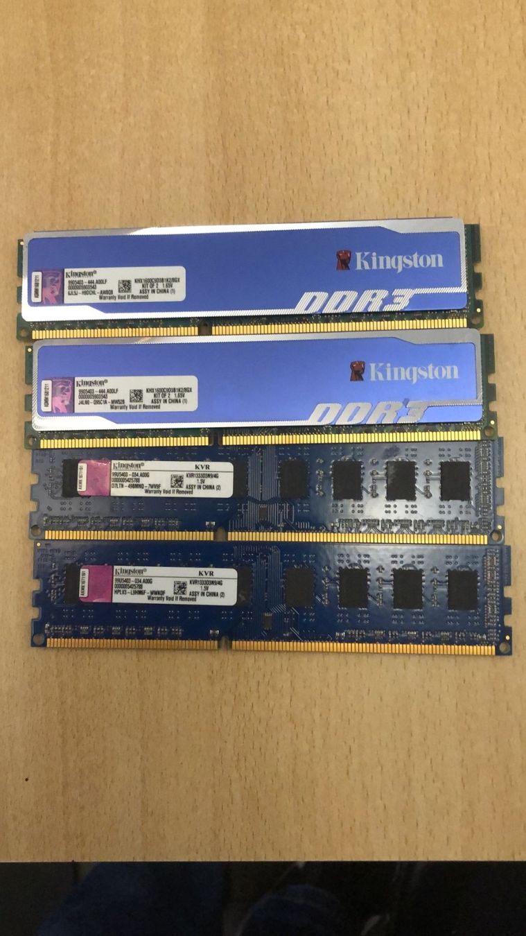 Memoria / RAM: Vends Ram Kingston 4x4gb – Usato da Corpataux venduto da pfi_27t6