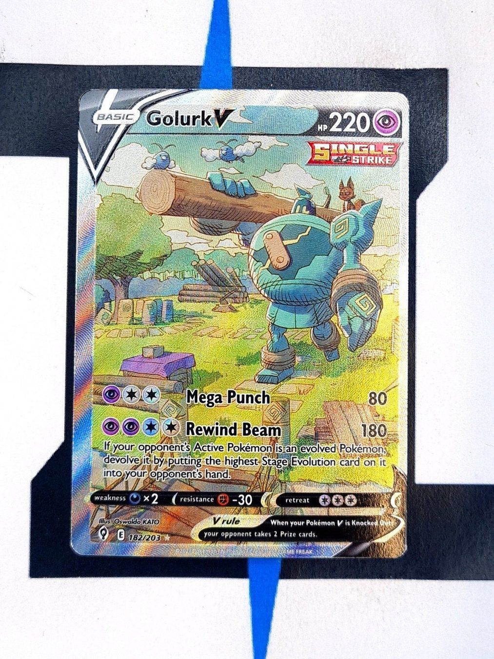 Pokémon Carte collezionabili: Golurk V EVS182 EN Good – Usato da Basel venduto da Zadoys
