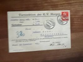 Postkarte 1924  Nachnahme Turnsektion Horgen (V950)