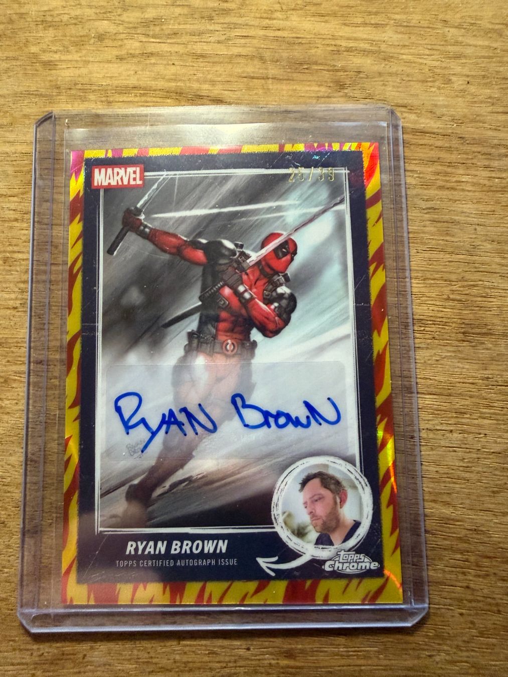 Topps Carte collezionabili: 2025 Topps Chrome Deadpool RYAN BROWN /39 – Nuovo (secondo la descrizione) da Goldach venduto da pipinio