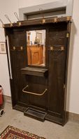 Antike Eiche dunkel Massivholz Garderobe 