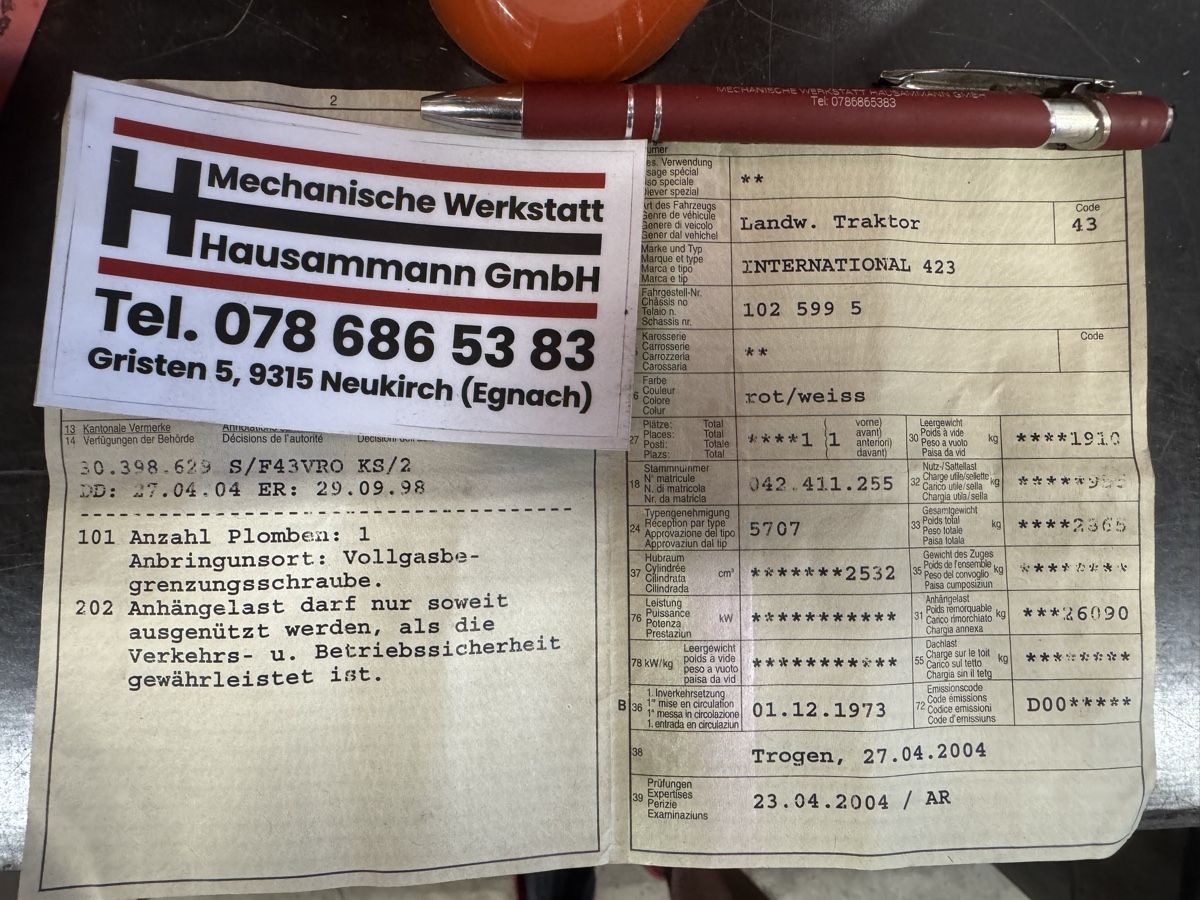 IHC Trattori: Traktor IHC 423 Mc Cormick  – Difettoso da Winden venduto da farmalld439 7
