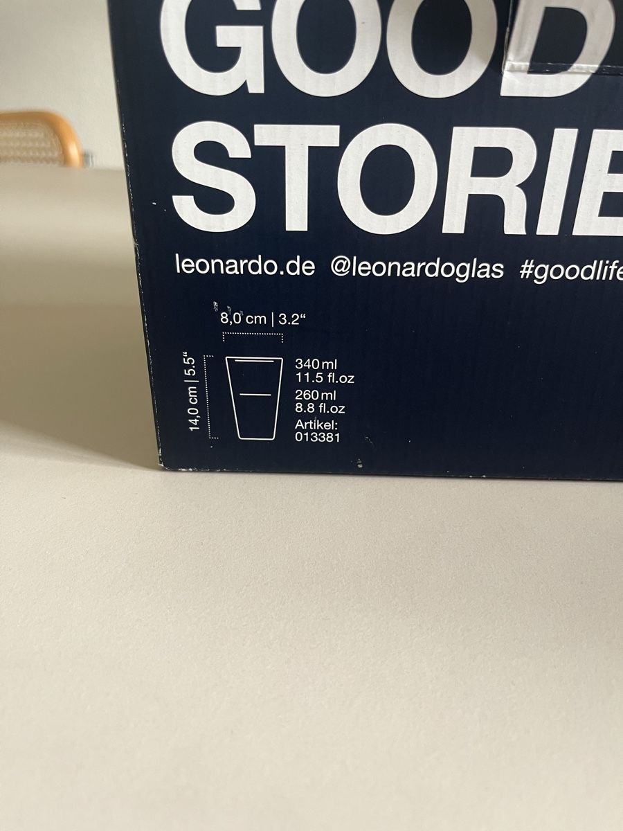 Bicchieri: Set de 6 verres Leonardo Rock 340ml  – Nuovo e nell'imballaggio originale da Lausanne venduto da ceriseflore 4