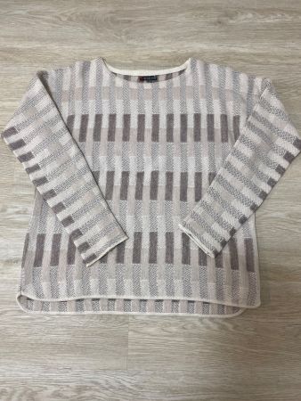 Street One Strickpullover, Gr. 40, Beige-Braun gemustert