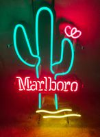 Marlboro Neon Sign Cactus – Vintage – Original – Fonction 🌵