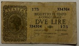 Italien 2 Lire 1944