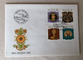 Pro Patria FDC 1992   Siehe Original Fotos.  