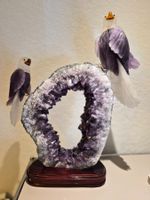Handgefertigte Adler Skulptur aus Amethyst