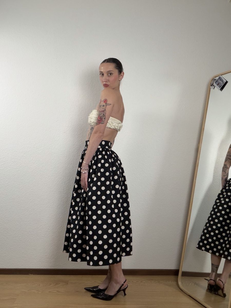 H&M Gonne: Polka Dot midi Skirt Size S – Usato da Knonau venduto da Grapesvintage 2