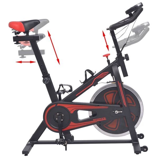 Vélos d'appartement: Heimtrainer mit Pulsmesser Schwarz und Rot – Neuf avec emballage d'origine à Seftigen par Deadpool98 2