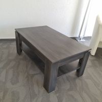 Couchtisch dunkles Holz mit Ablage guter Zustand
