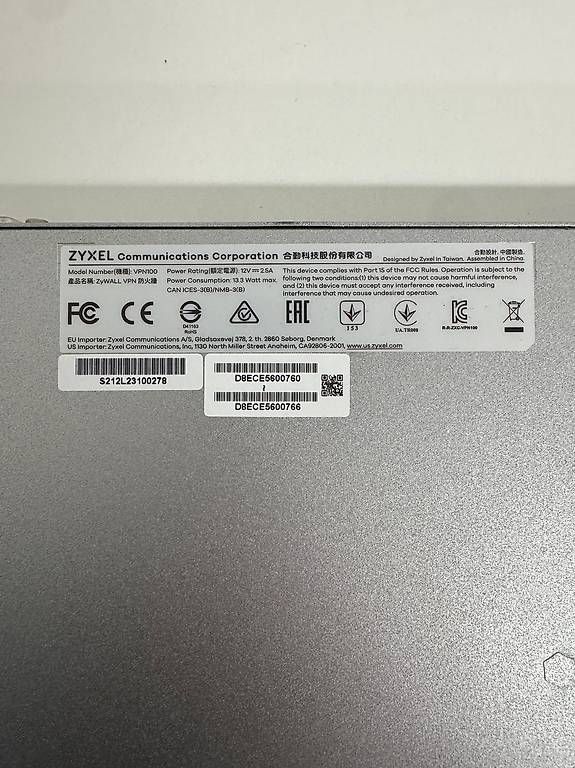 Zyxel Firewall: Zyxel VPN 100 – Usato da St. Gallen venduto da egzon_navit 2