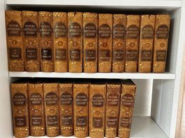 4 historische Prachtausgaben  Brockhaus & Meyers  77 Bände