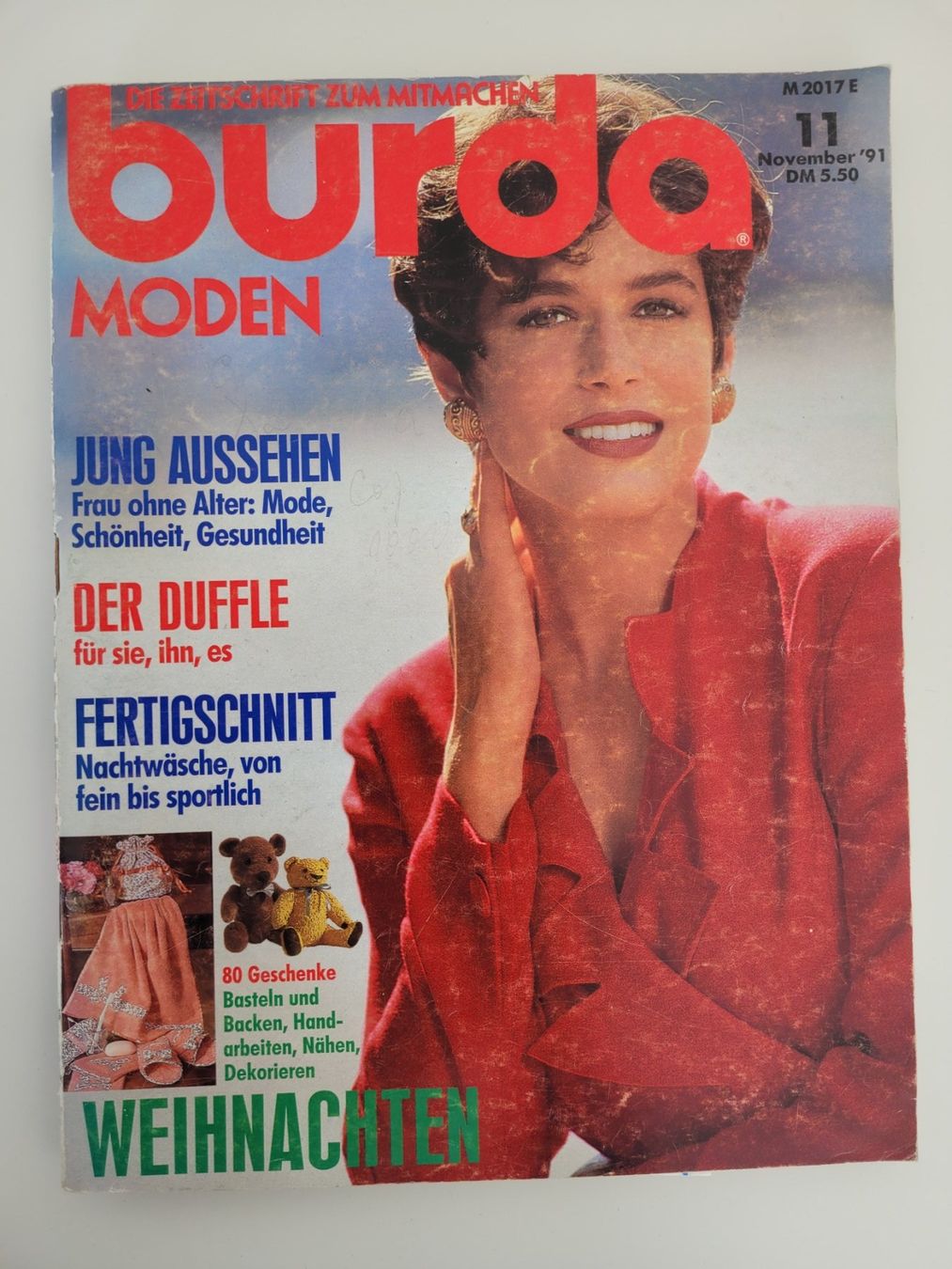 Cartamodelli: Burda Moden 11/1991 mit Schnittmuster – Usato da Aarburg venduto da NDK