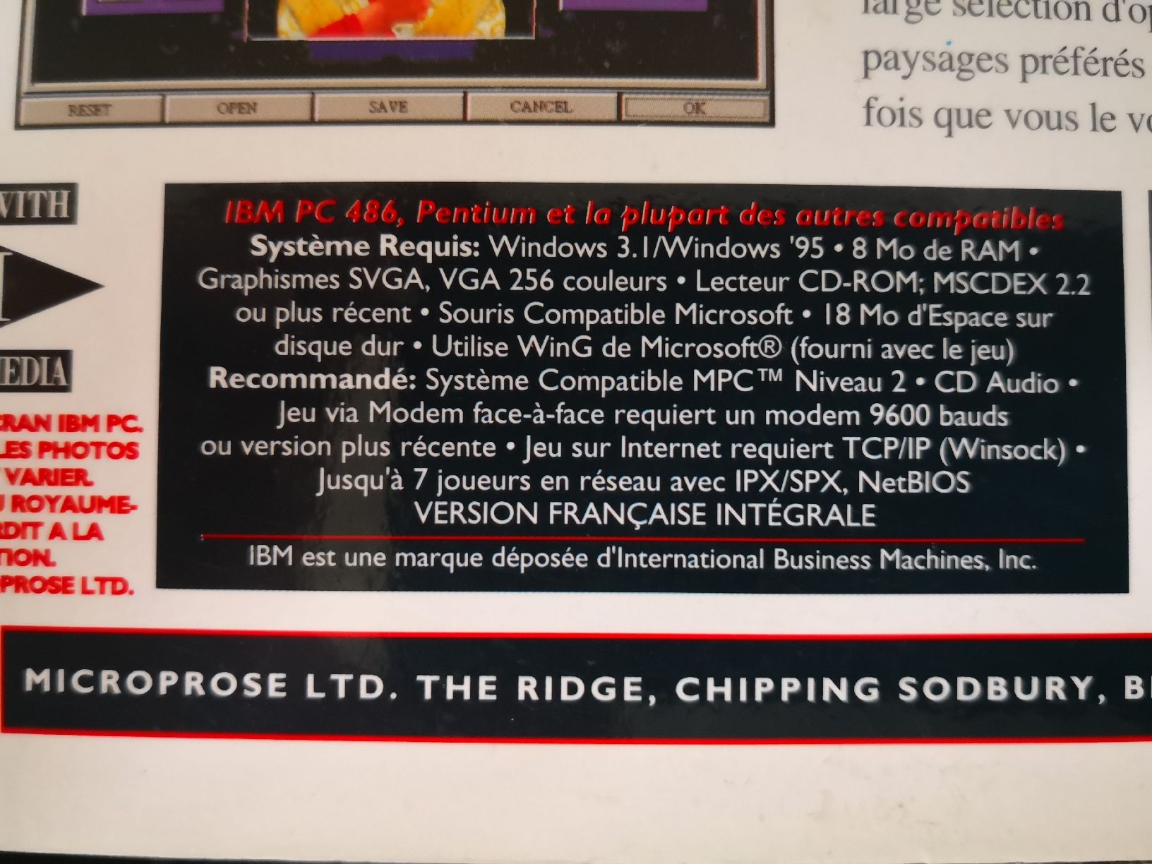 Spiele: Sid Meyer's Sid Net de Microprose, PC Big Box – Gebraucht aus Peseux von CatiArt 4