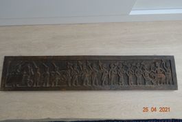 Asiatica Antike Holzschnitzerei (beidseitig) aus Indien