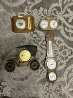 4x Barometer/Hygrometer-Set, Holz, Vintage-Look, Top! (56)