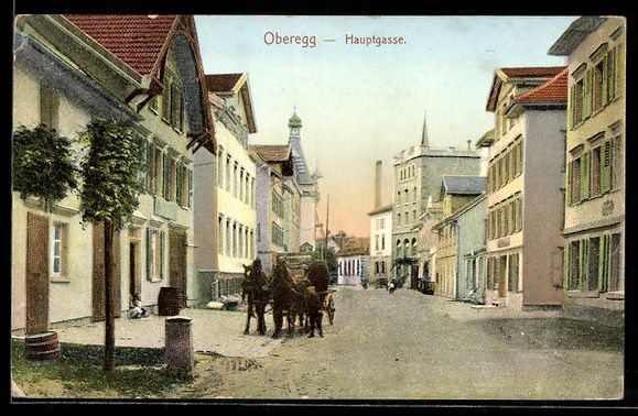 Cartoline postali: AK Oberegg, Häuser in der Hauptgasse – Usato da Berlin venduto da bartko-reher
