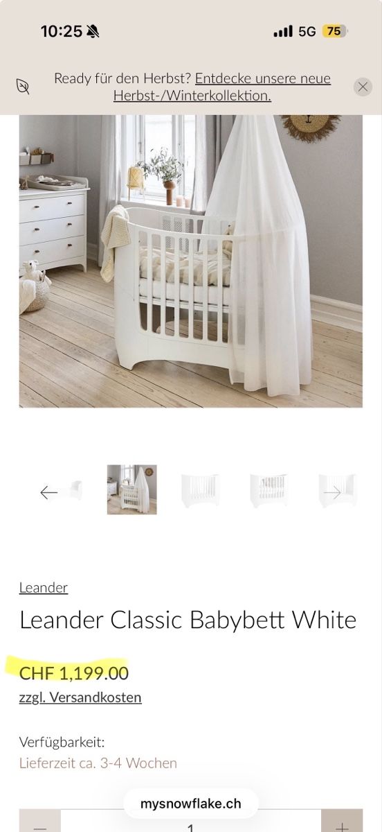 Leander Letti: Leander Classic Babybett – Usato da Basel venduto da Madame_C 7