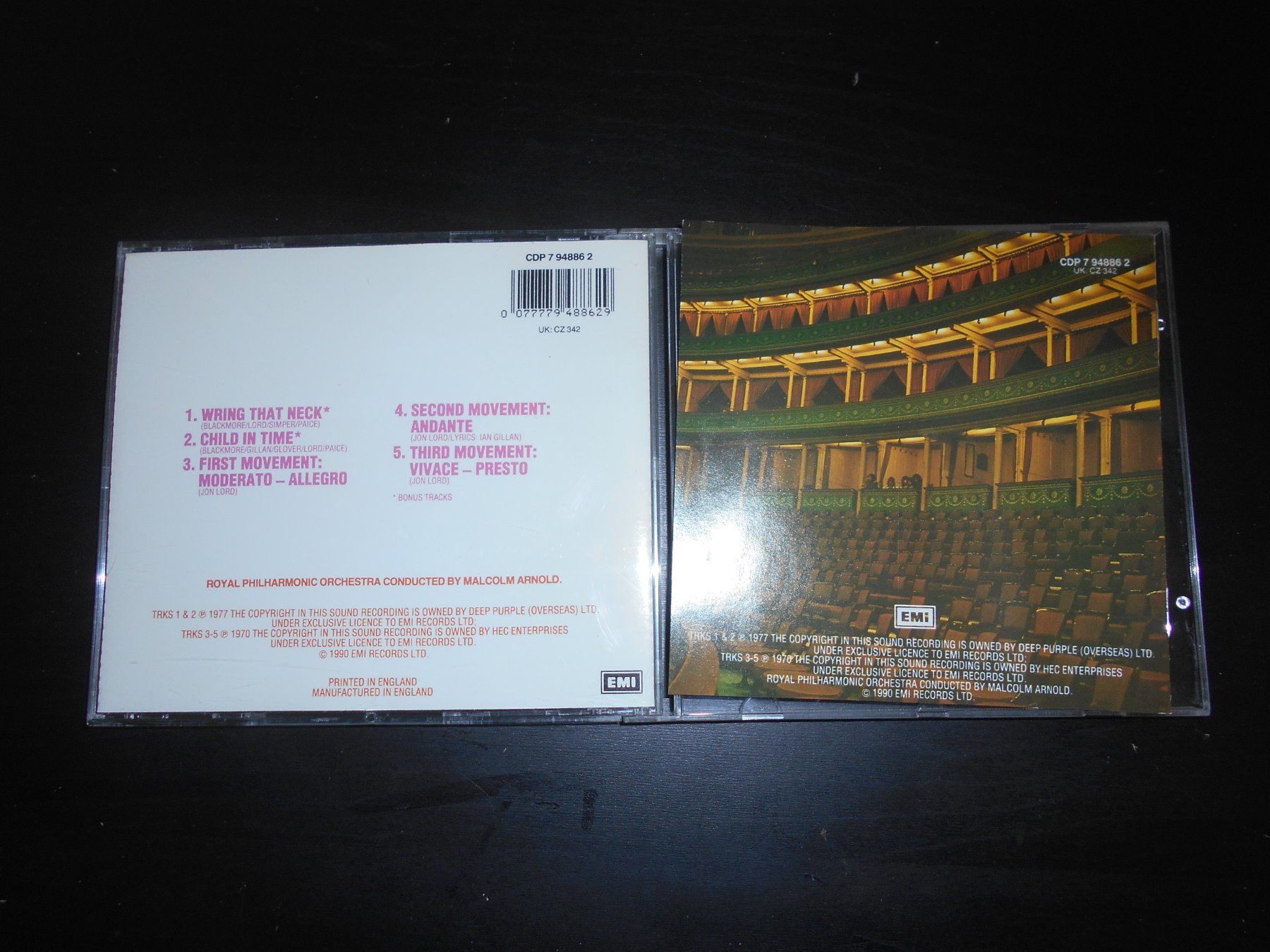 CD: Deep Purple & The Royal Philharmonic Orchestra / 1969 – Usato da Aarberg venduto da witchhunter01 1