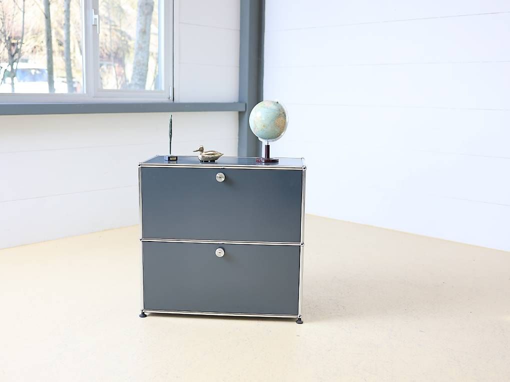 Scaffali: USM Haller Sideboard Anthrazitgrau 1x2, neuwertig – Usato da Meinisberg venduto da atelier_TILIJA 1