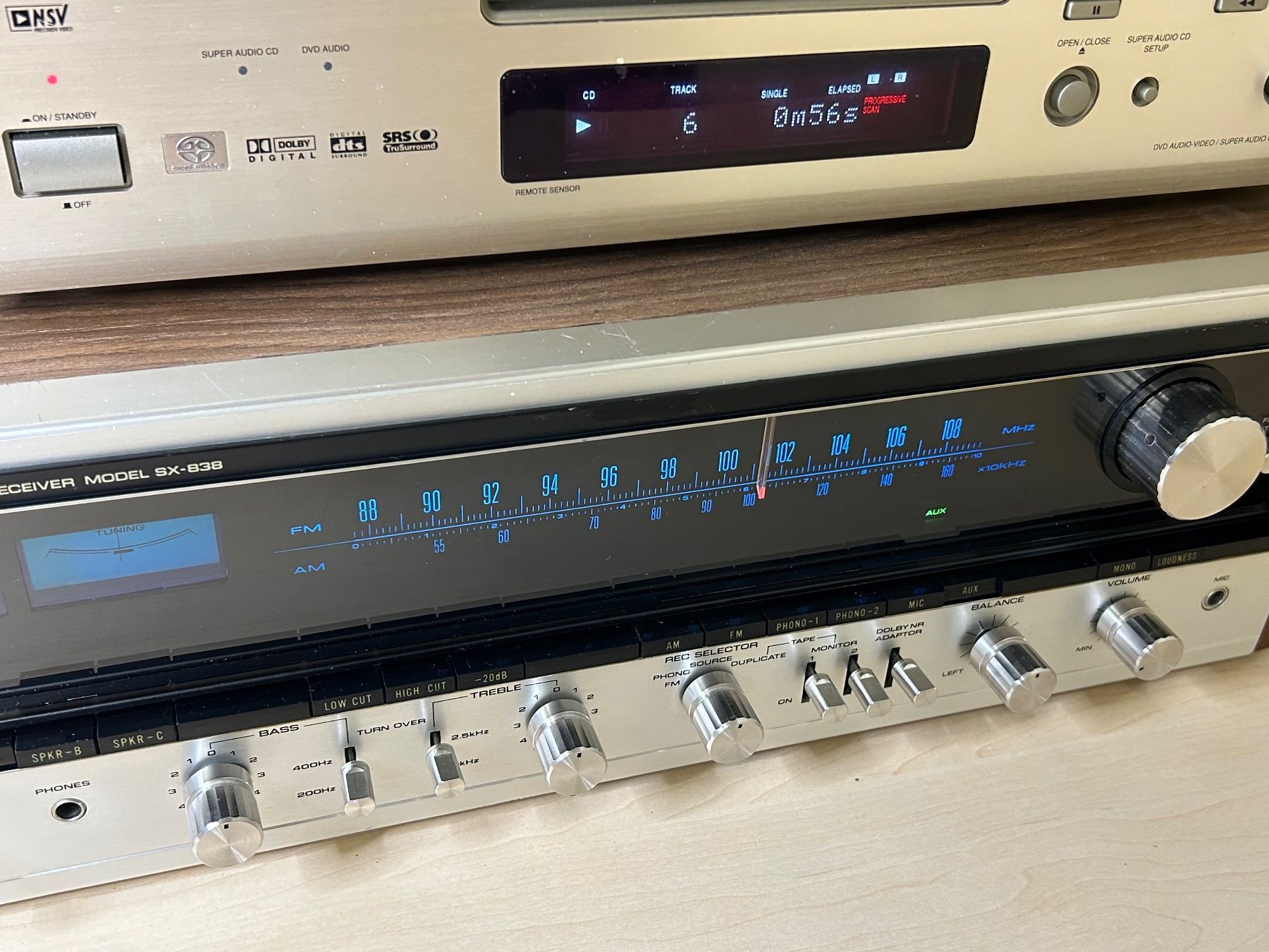 Pioneer Ricevitori: Pioneer SX-838 Restored – Usato da Baar venduto da AAT5 8