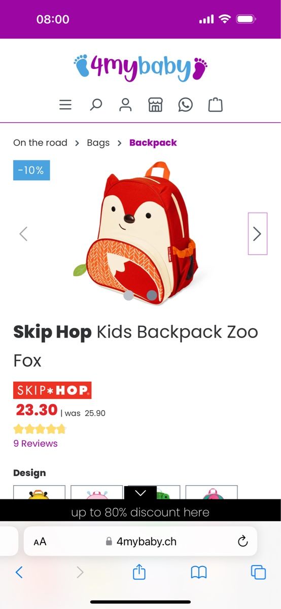 Borse & Zaini: Skip Hop Rucksack Marienkäfer – Usato da Zürich venduto da Restesindsuess 5