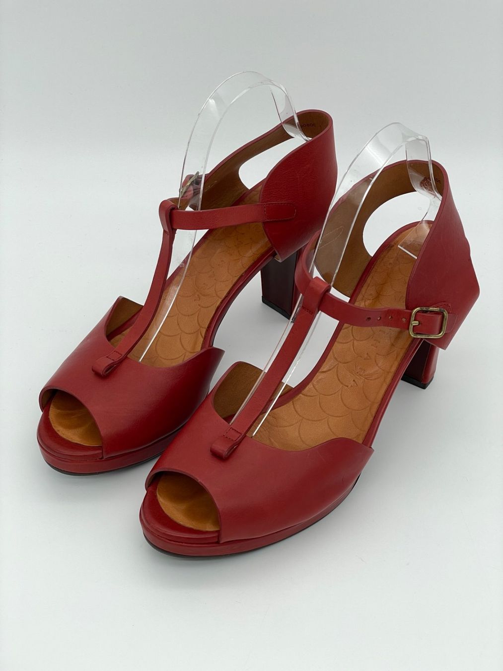 Chie Mihara Scarpe da donna: Chie Mihara KEDUNI Sandale mit Absatz EU 40 Rot – Usato da Zürich venduto da shoe_shop 2
