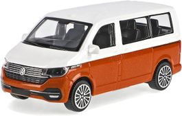 VW T6.1 Bus Multivan 2019-2025 weiss / orange met.      1:43