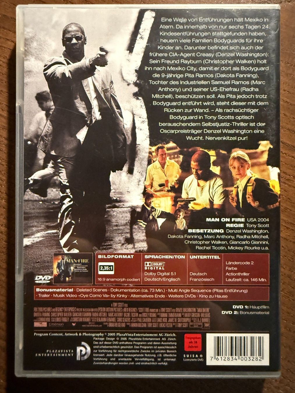 Tutti i DVDs: Man on Fire – Usato da Zürich venduto da FilmFreunde 1