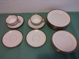 Restposten Rosenthal Geschirr mit Goldrand, antik