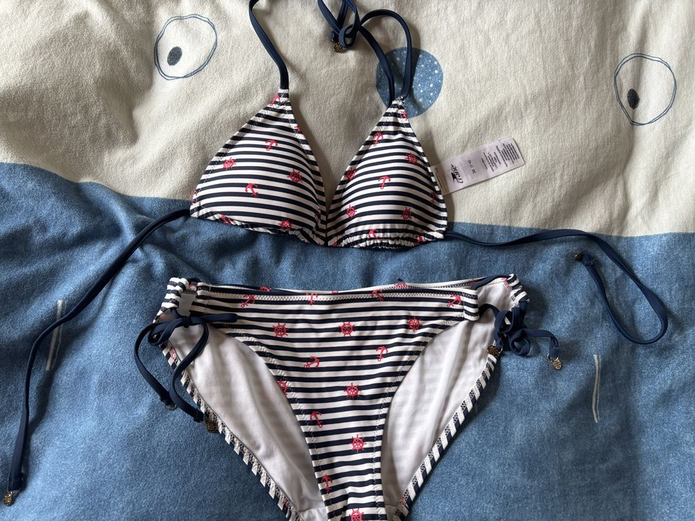 Bikini Hermès De Bain Beverly Bleu Taille 38 - Neuf Avec étiquettes, Modèle Chic Et Confortable
