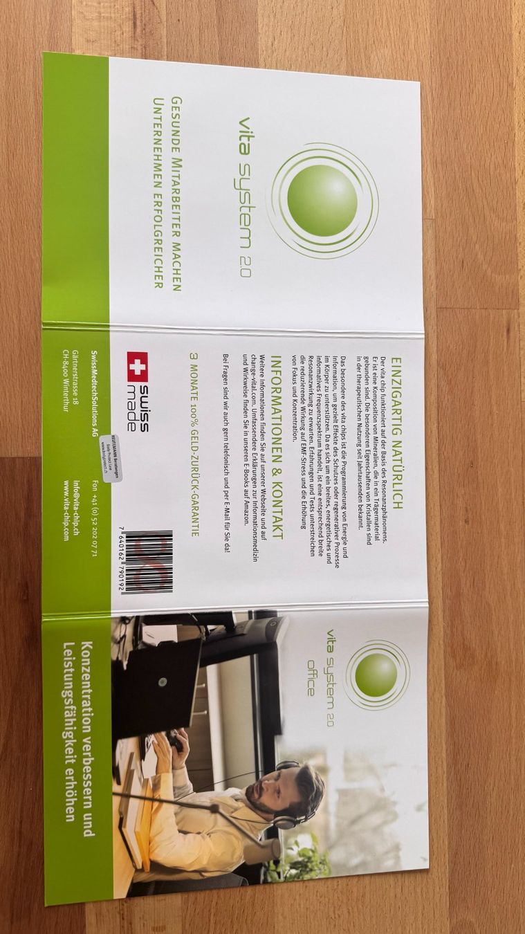 Appareils médicaux: vita system 2.0 office Arbeitsplatz Harmonisierer – Neuf avec emballage d'origine à Bertschikon Gossau par jreutemann 3