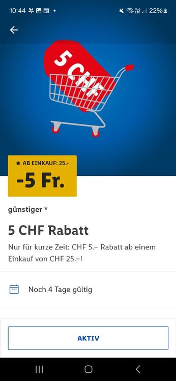 Lidl Plus App unpersönlicher 5. Rabatt selber aktivieren! Kaufen auf