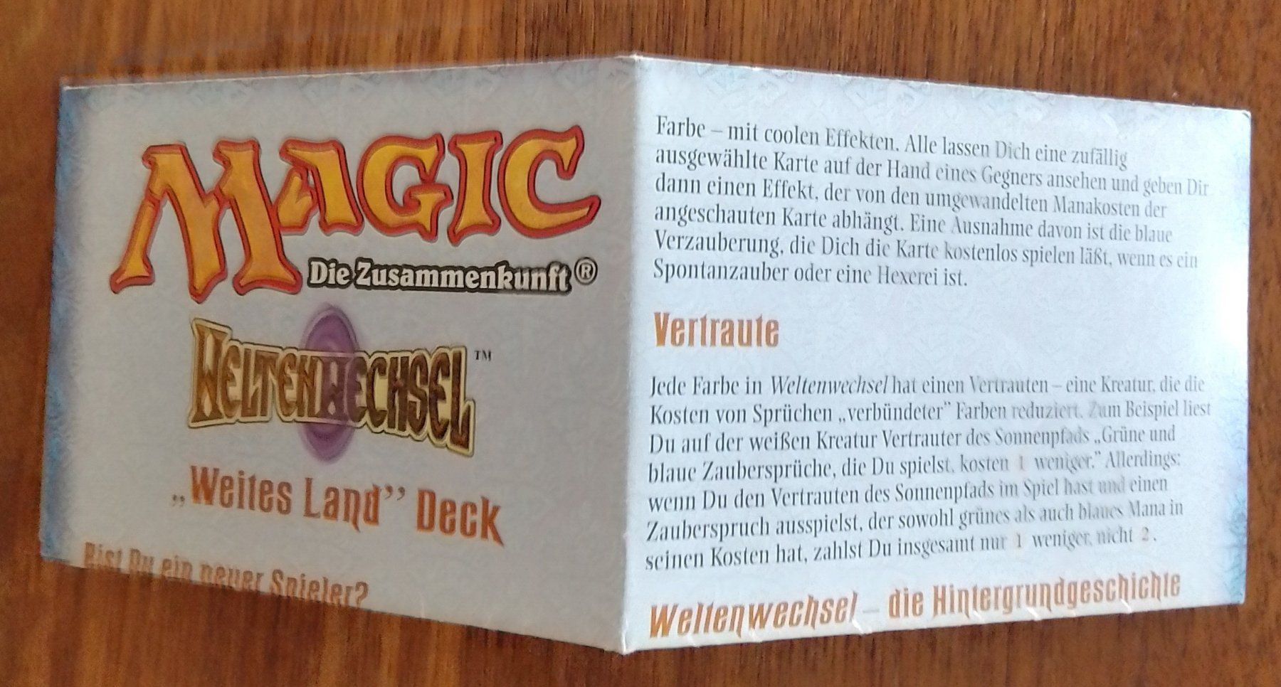 Magic The Gathering Sammelbilder & Trading cards: Magic the Gathering Werbeblatt gefaltet 17,2 x 30 cm – Gebraucht aus Wohlen AG von salamanderspielwaren