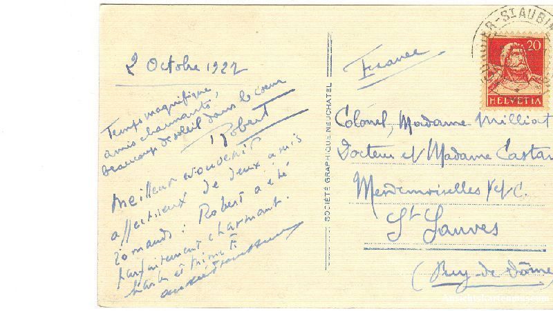 Ansichtskarten: St. Aubin + 1927 – Gebraucht aus Emmenbrücke von teestube 1