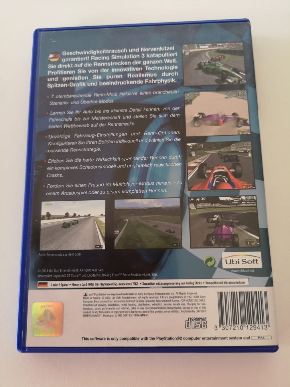 Sony Spiele: Racing Simulation 3 (PS2) – Gebraucht aus Herisau von Seyashop1 2