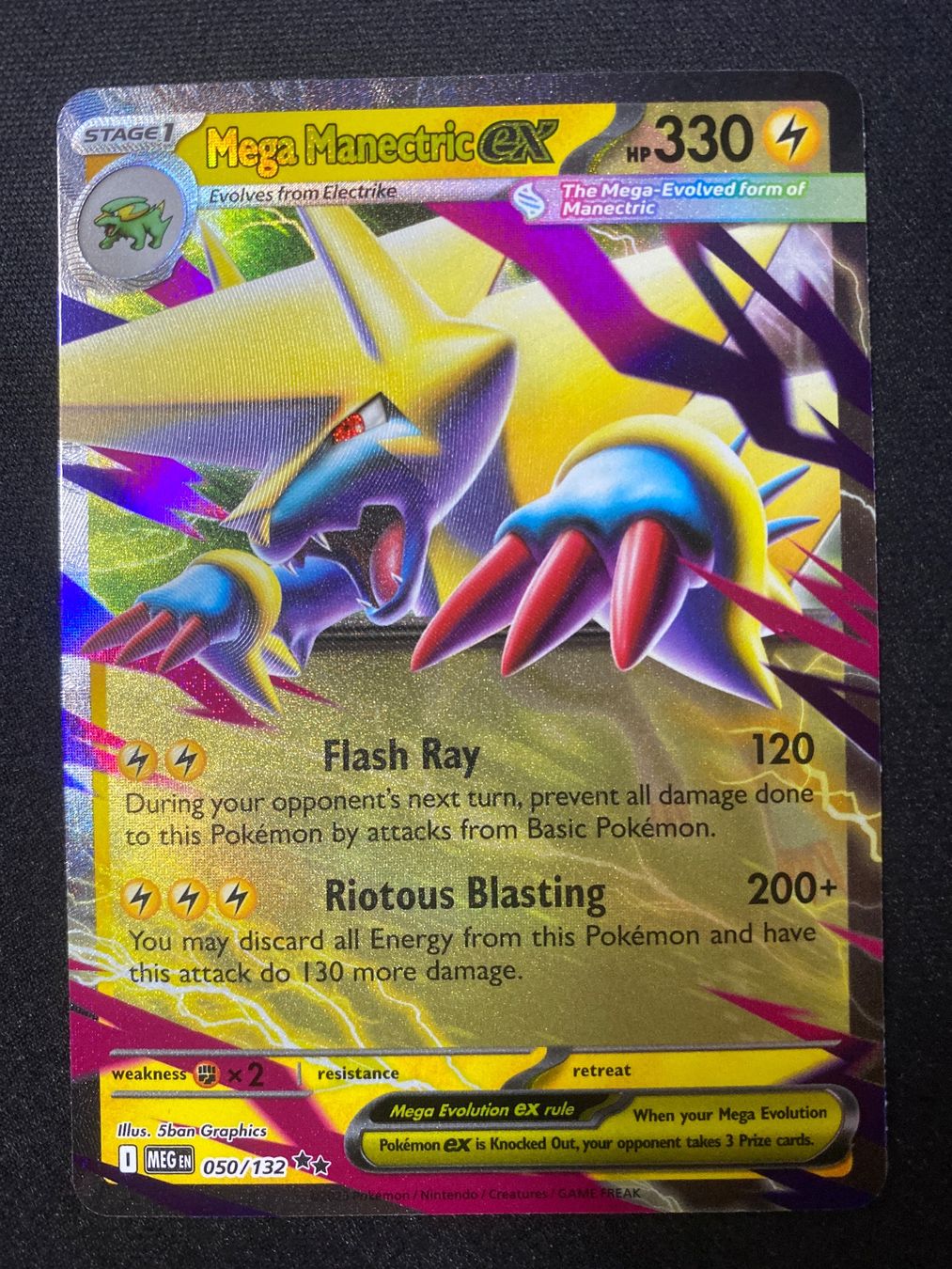 Pokémon Carte collezionabili: Mega Manectric ex 50 - Mega Voltenso - Mega Evolution - EN – Nuovo (secondo la descrizione) da Hausen AG venduto da Shrade