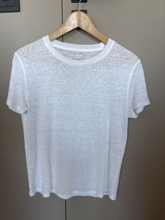 T-Shirt Manor Leinen weiss Grösse XS