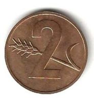 2 Rappen Münze 1954 Kupfer
