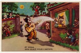 L 179 CHATS PERSONIFIÉS - PERS. KATZEN Bien glacé...Belgique
