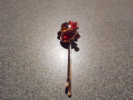 Haarspange versch. Steinchen rot