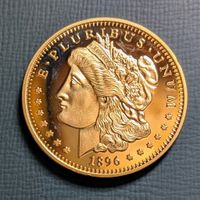 USA-Morgan Dollar Goldmünze 1896 (Replik)