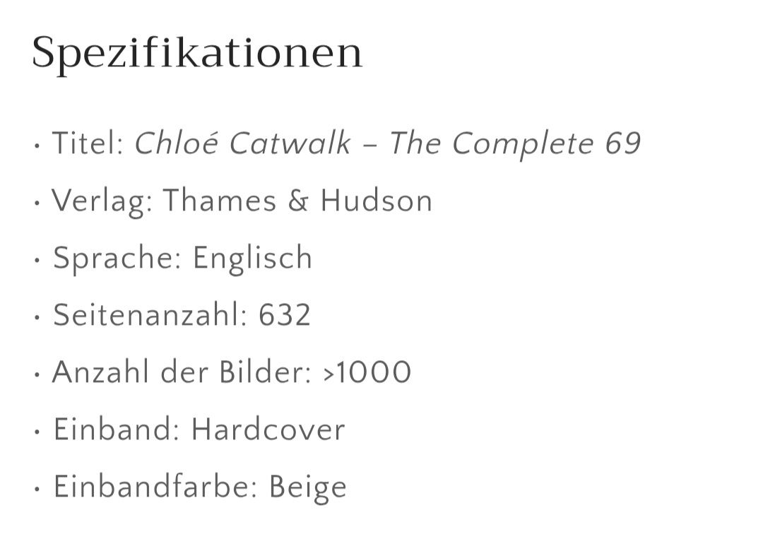 Libri: CHLOÉ Catwalk Buch – Nuovo (secondo la descrizione) da Niederhelfenschwil venduto da usa001 3