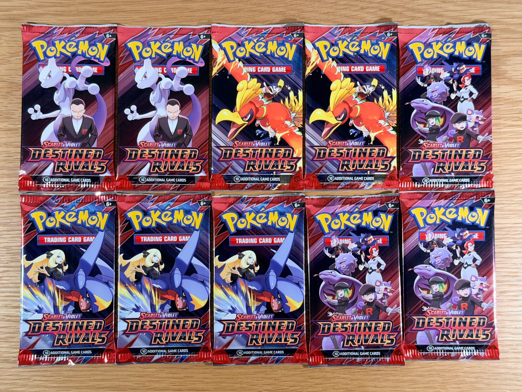 Pokémon Sammelbilder & Trading cards: 10X Booster Destined Rivals EN – Neu und originalverpackt aus Montagny-Yverdon von For1