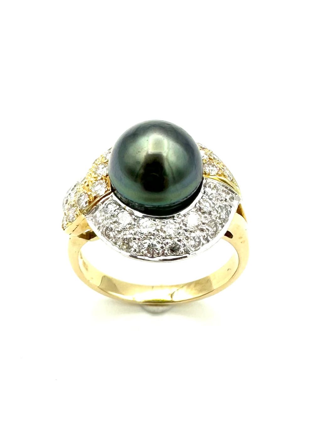 Anelli: Bague vintage 2 ors, perle et diamants – Usato da Renens VD venduto da Diademe.sarl 1