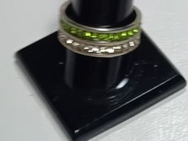 ring edelsthal mit kristall,,,glanzig