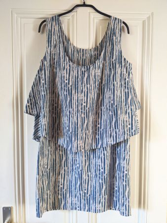 COS : Robe rayée couleurs fraîches, design très original  M