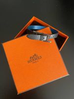 Bracelet Hermès Behapi réversible noir / bleu